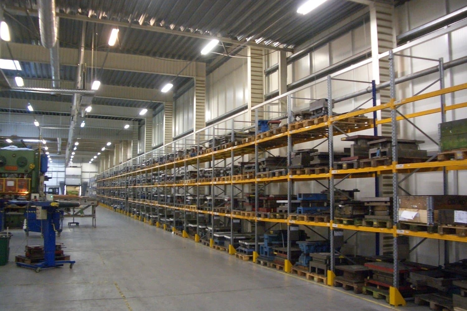 Rows of cataloged furniture in a warehouse